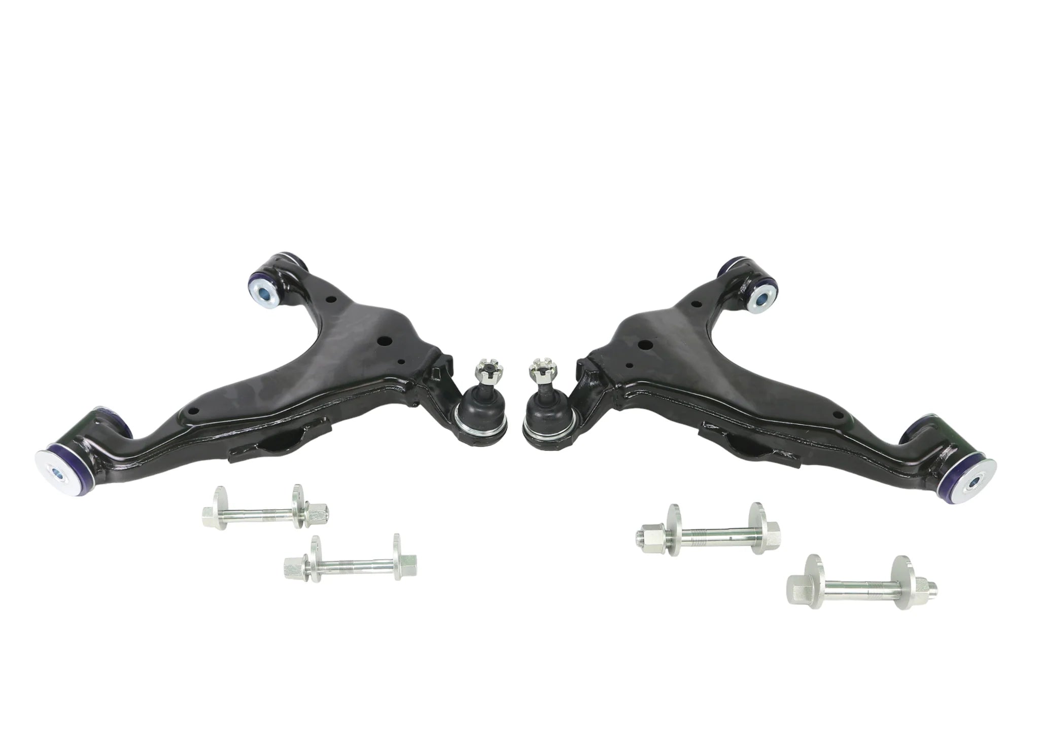 2003-09 Toyota 4Runner & 2007-09 FJ Cruiser & 2003-09 Lexus GX470 SuperPro Front 4x4 Complete Lower Control Arm Kit - Double Offset | TRC482