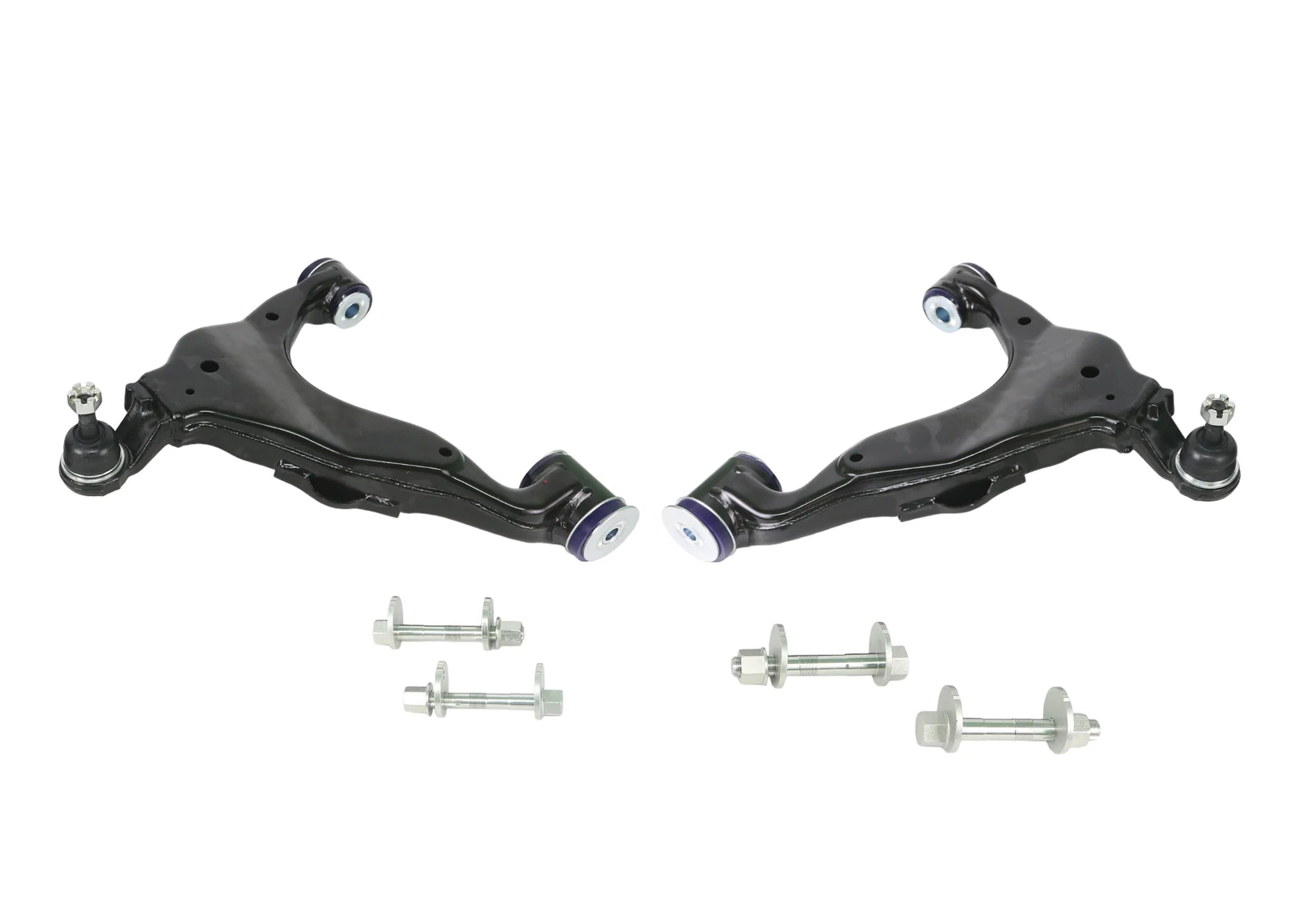 2003-09 Toyota 4Runner & 2007-09 FJ Cruiser & 2003-09 Lexus GX470 SuperPro Front 4x4 Complete Lower Control Arm Kit - Double Offset | TRC482