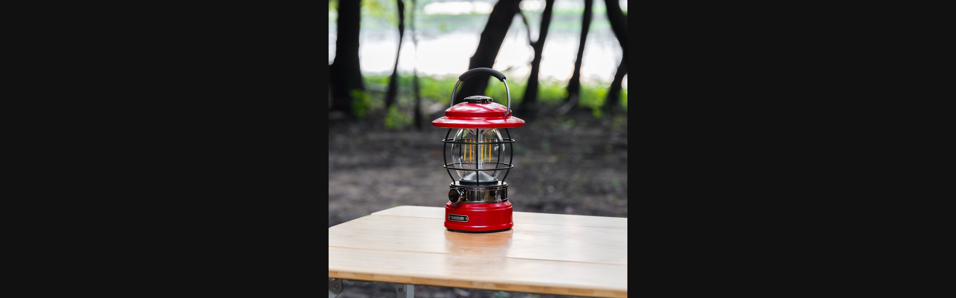 TrailRecon Retro Rechargeable LED Camp Lantern at camp