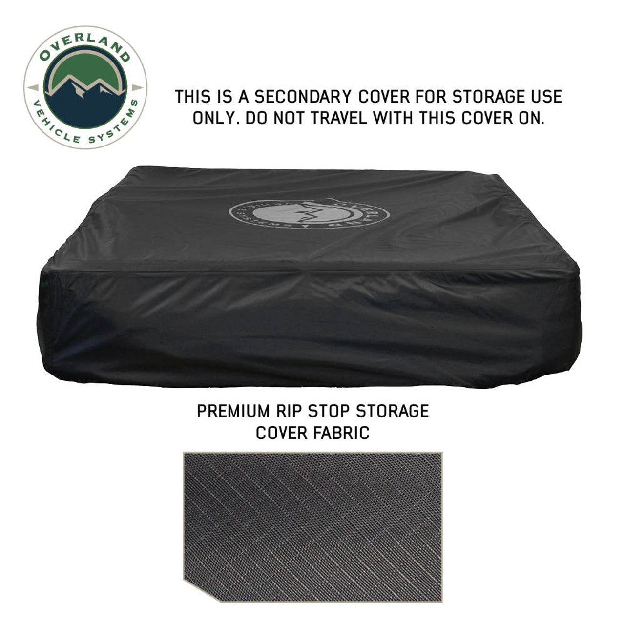 Overland Vehicle Systems XD Sherpa S2S 2 Person Hybrid Soft Shell Roof Top Tent, Blue Body & Black Rainfly