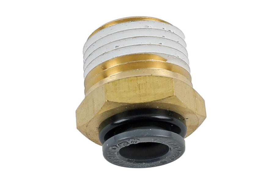 AccuAir Suspension Straight Fitting (3/8in DOT/PTC - 1/2in NPT)