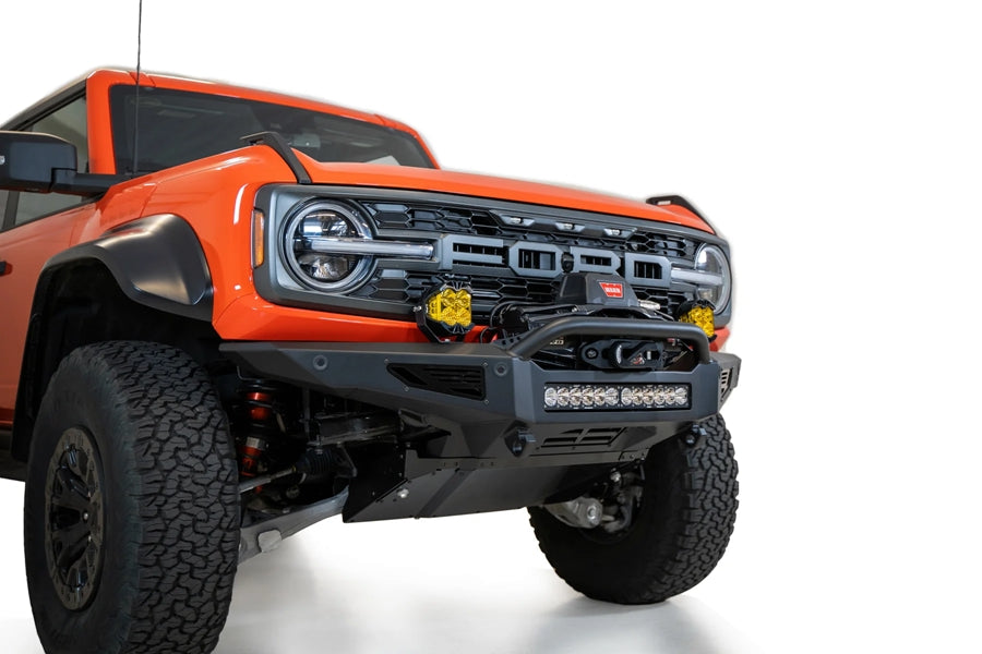 Ford Bronco Raptor Addictive Desert Designs Rock Fighter Winch Front Bumper