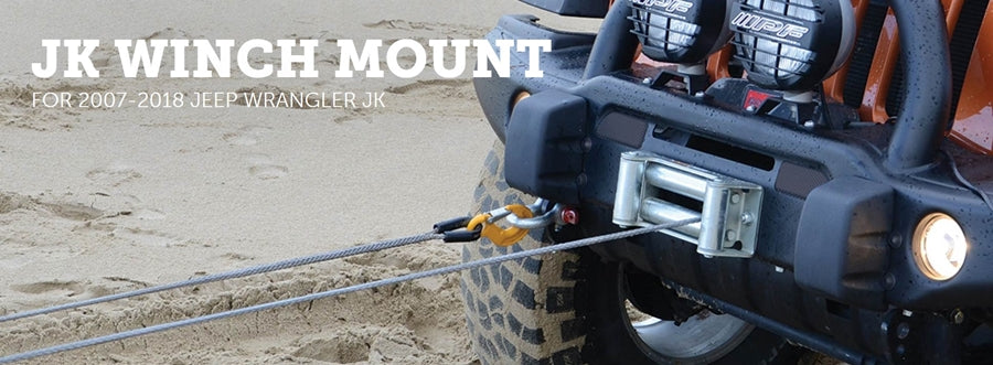 Jeep Wrangler JK AEV Winch Mount, Front Bumper