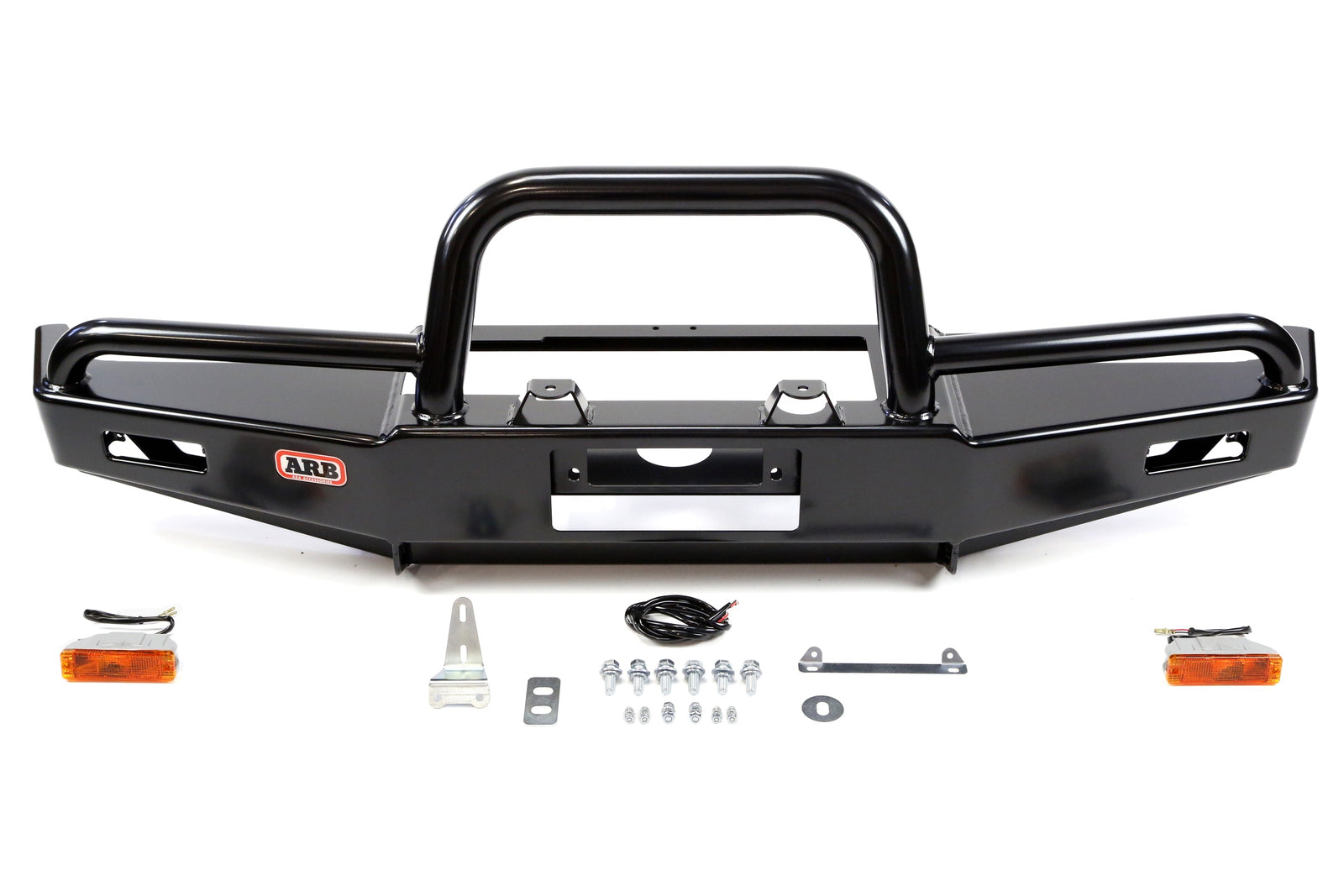 Jeep Wrangler TJ & LJ ARB Deluxe Winch Bull Bar Bumper, Black | 3450070