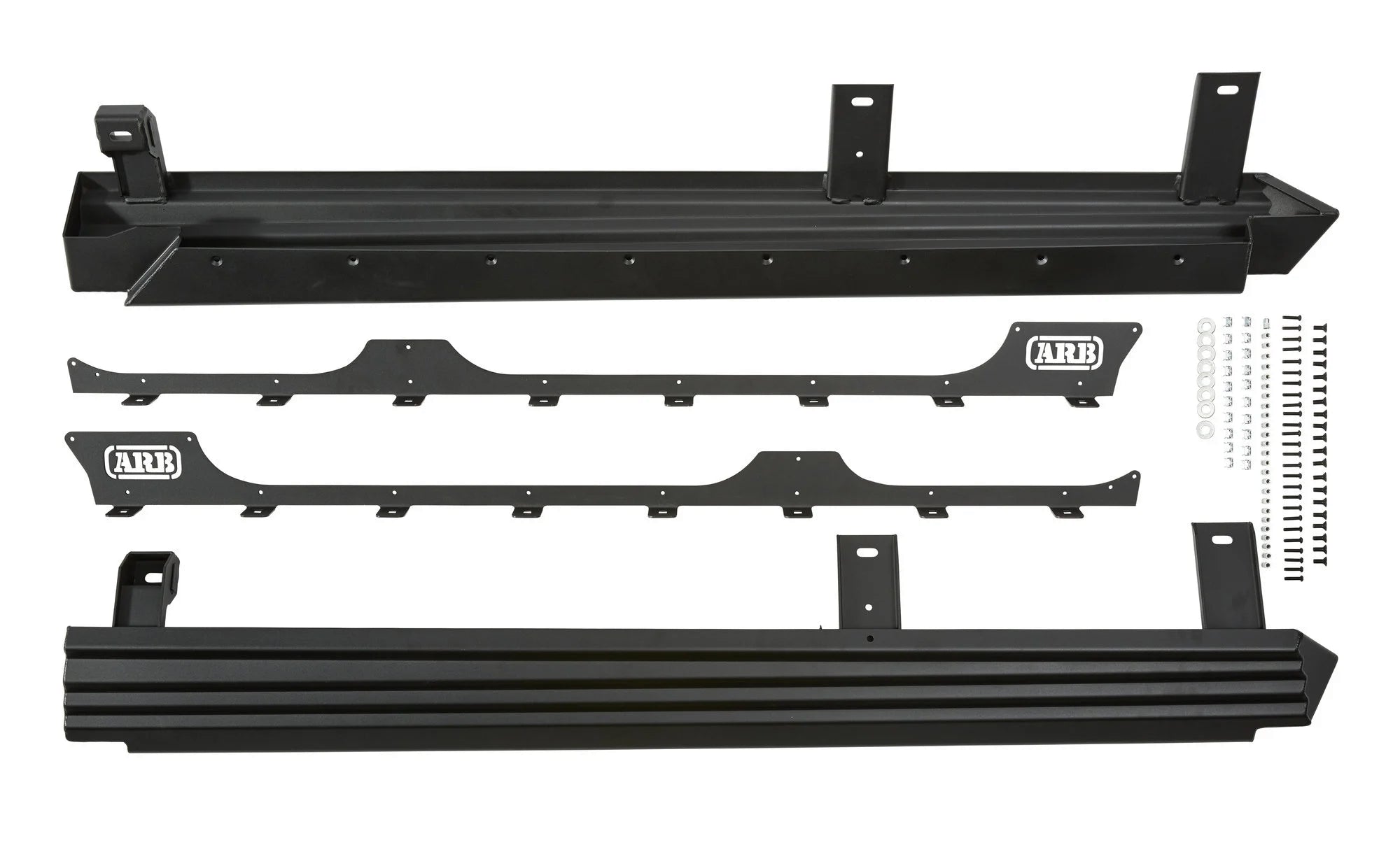 Jeep Wrangler JL 4-Door ARB Rock Sliders, Black | 4450240