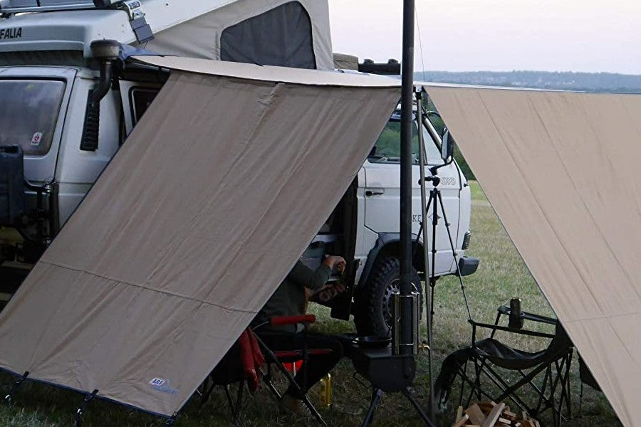 ARB Touring Windbreak, Front 2000mm, 6.5ft Extension for ARB Awnings, Easy Set UP