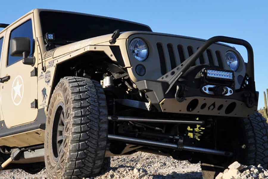 Jeep Wrangler JL, JK & Gladiator JT Artec Industries Rock Guard Front Bumper, Bare