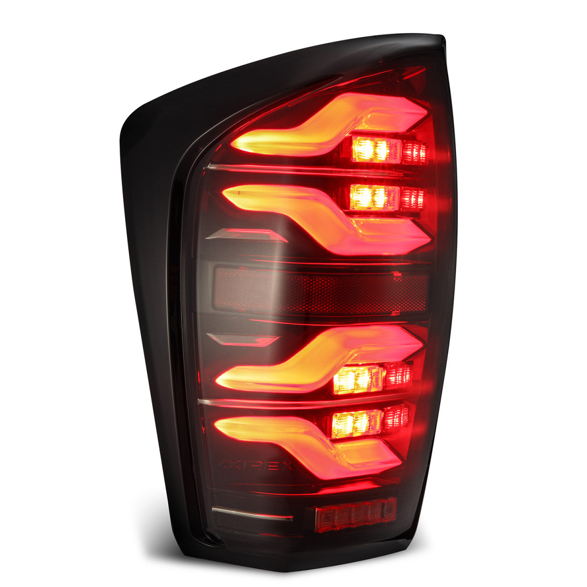 AlphaRex LUXX-Series LED Tail Lights Black-Red - Tacoma
