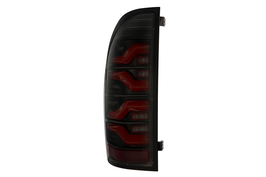 AlphaRex LUXX Series LED Tail Lights, Black-Red - Tacoma 05-15