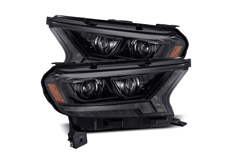 AlphaRex LUXX Series LED Projector Headlights, Alpha Black - Ford Ranger 19-22