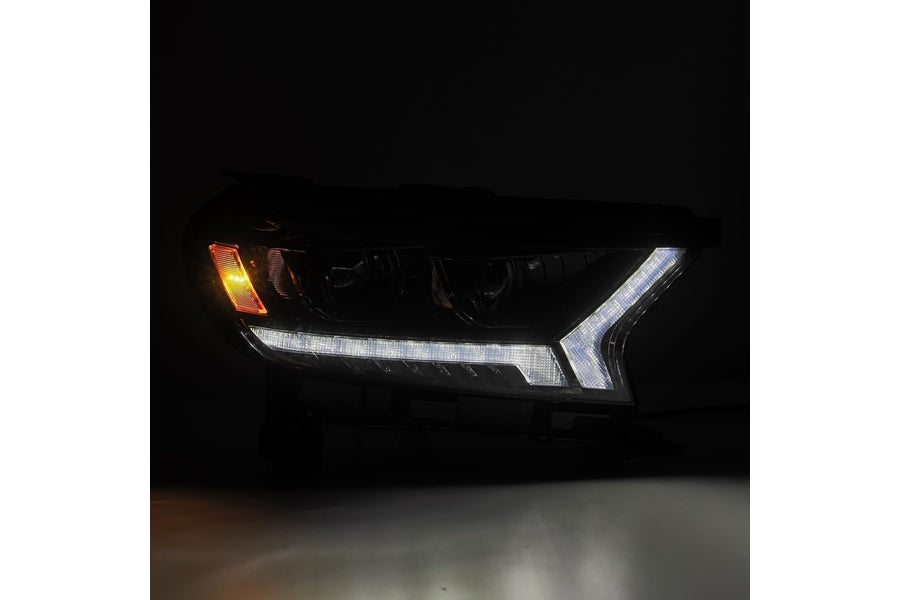 AlphaRex LUXX Series LED Projector Headlights, Black - Ford Ranger 19-22