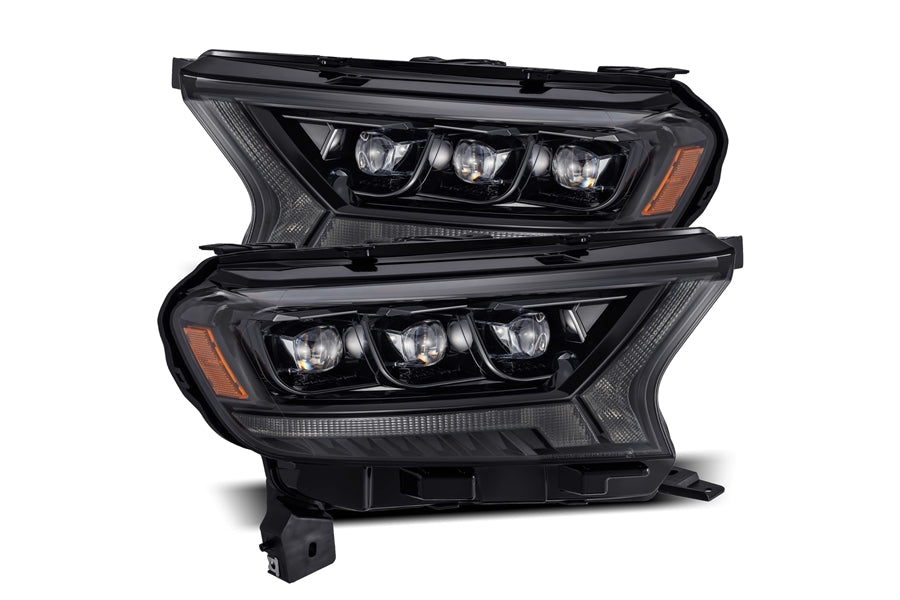 AlphaRex NOVA Series LED Projector Headlights, Alpha Black - Ford Ranger 19-22