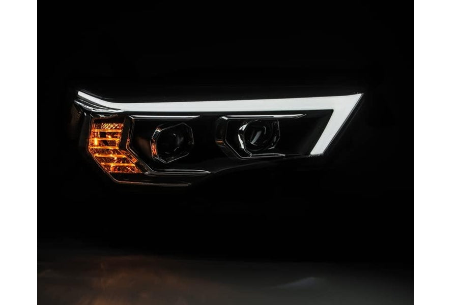 AlphaRex LUXX Series LED Projector Headlights, Alpha Black - Toyota 4Runner 14-20
