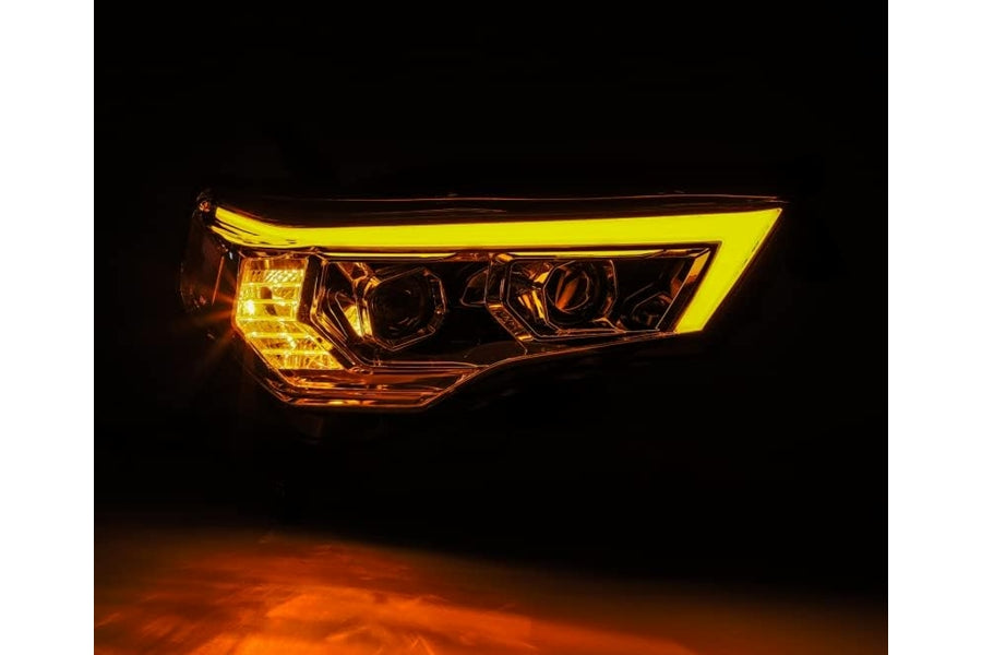 AlphaRex LUXX Series LED Projector Headlights, Chrome - Toyota 4Runner 14-20
