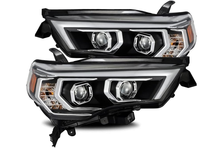 AlphaRex LUXX Series LED Projector Headlights, Black - Toyota 4Runner 14-20