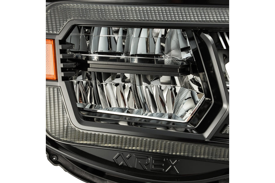 AlphaRex LUXX Series LED Crystal Headlights, Alpha Black - Tacoma 05-11