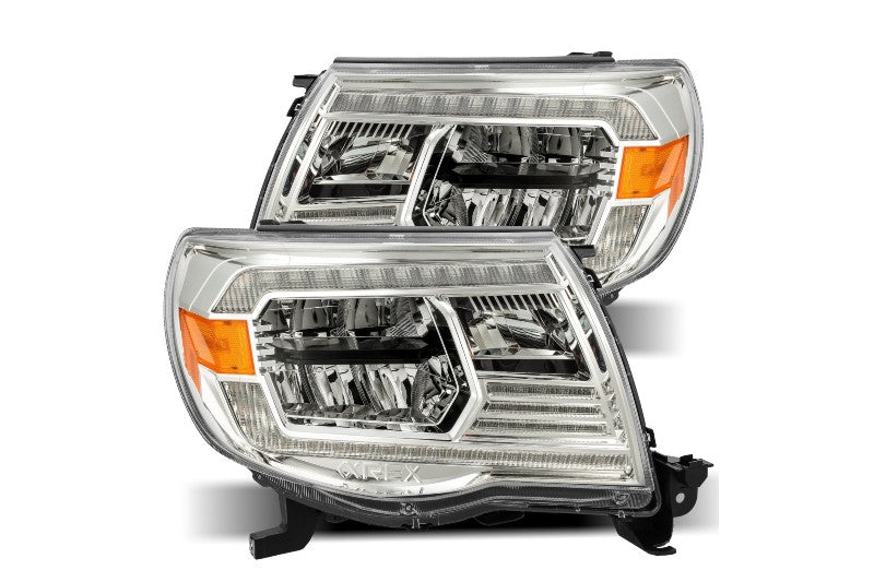 AlphaRex Luxx Series LED Crystal Headlights - Chrome - 05-11 Tacoma