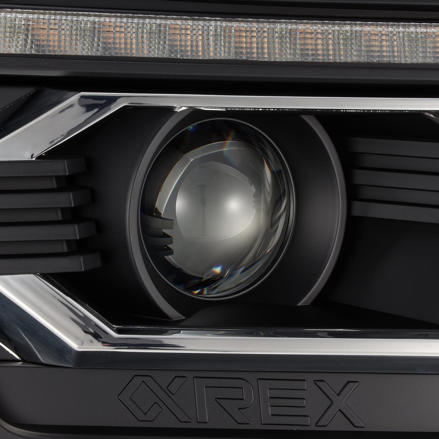 AlphaRex PRO-Series Halogen Projector Headlights - Black - Tacoma