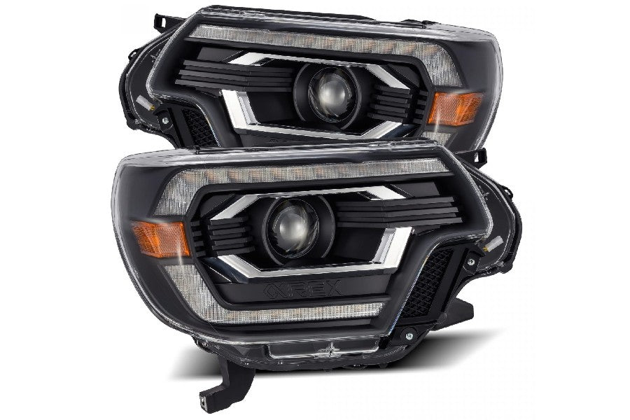 AlphaRex Nova Series LED Projector Headlights - Alpha Black - 12-15 Tacoma