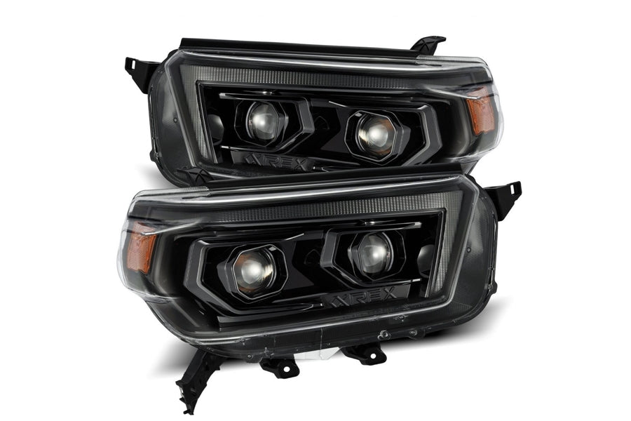 AlphaRex Pro Series Halogen Projector Head Lights, Alpha Black - 4Runner 10-13