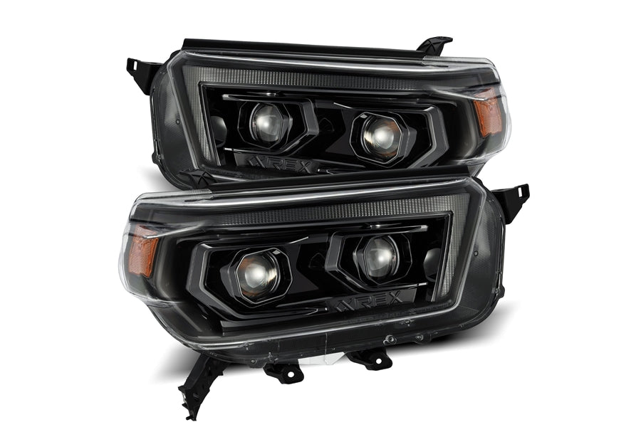 AlphaRex LUXX Series LED Projector Headlights, Alpha Black - Toyota 4Runner 10-13