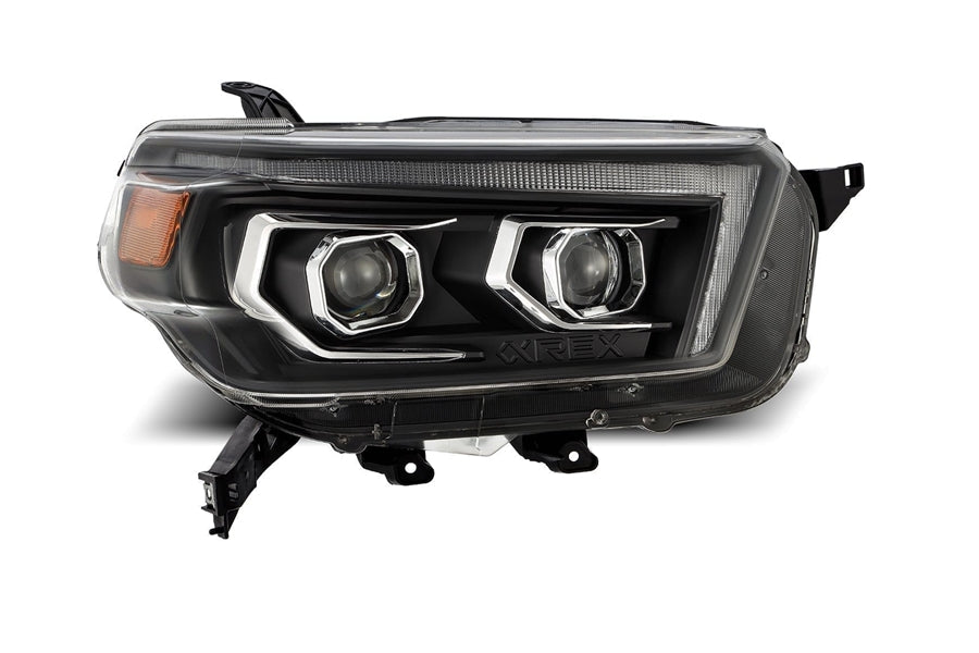 AlphaRex LUXX Series LED Projector Headlights, Black - Toyota 4Runner 10-13
