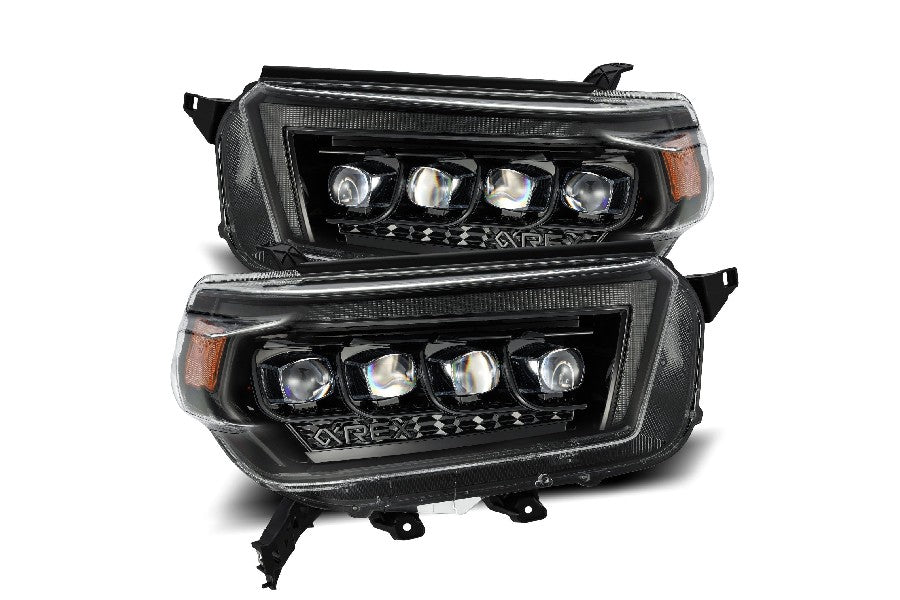 AlphaRex Nova Series LED Projector Headlights Alpha - Black - 2010-2013 Toyota 4Runner