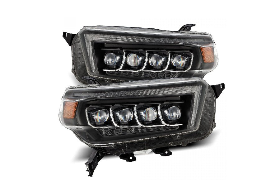 AlphaRex Nova Series LED Projector Headlights - Black - 2010-2013 Toyota 4Runner