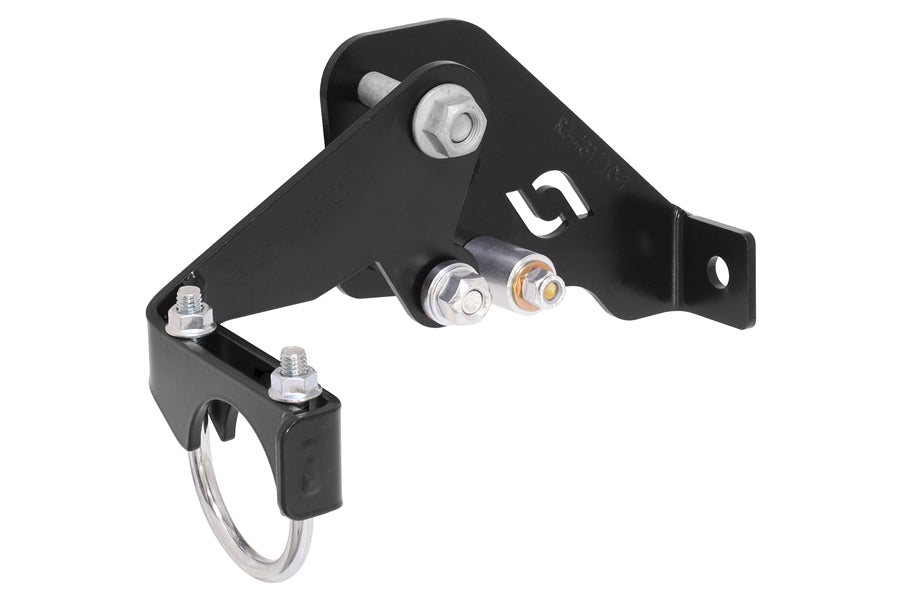 2007-18 Jeep Wrangler JK RockJock Currectlync High Steer Front Trac Bar and Steering Stabilizer Shock Relocation Bracket