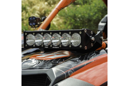 Ford Bronco Baja Designs Can-Am OnX6+ LED 10 Inch Shock Mount Light Bar Kit, Maverick X3, Amber
