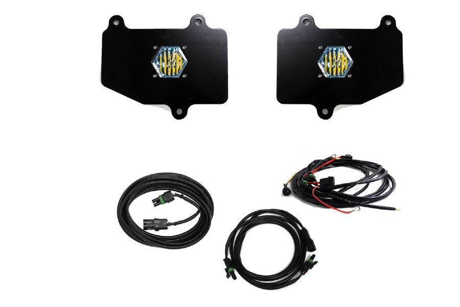 Jeep Gladiator JT Baja Designs Dual S1 Series Reverse LED Light Kit w/ Toggle Switch