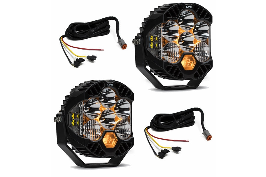 Baja Designs LP6 Series LED Light Kit w/ Upfitter Wiring Harness -  JL/JT