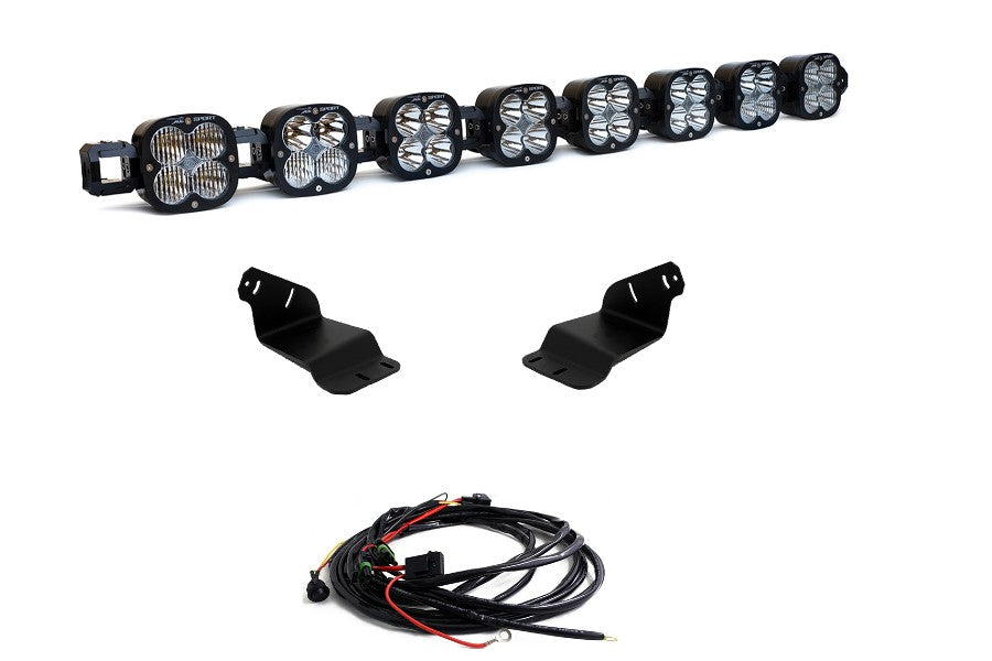 2021+ Ford Bronco Baja Designs 8 XL Roof Linkable Light Bar Kit