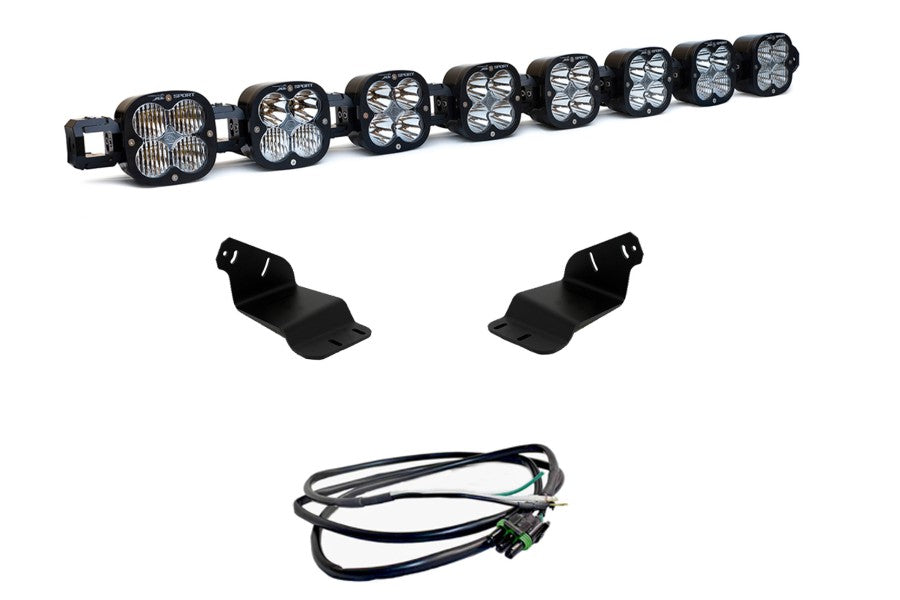 2021+ Ford Bronco Baja Designs 8 XL Linkable Roof Light Bar Kit w/ Up