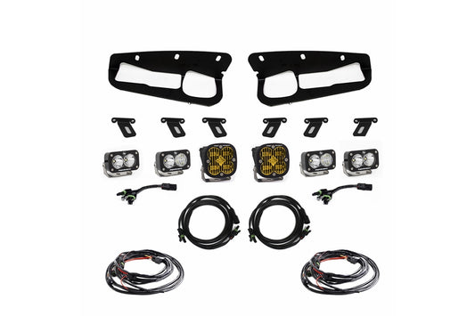 2021+ Ford Bronco Baja Designs Amber SAE Fog Pocket Kit w/ Upfitter