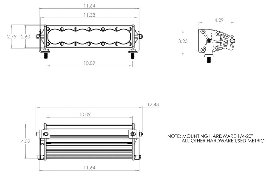 Baja Designs OnX6+, 10in Driving/Combo LED Light Bar White