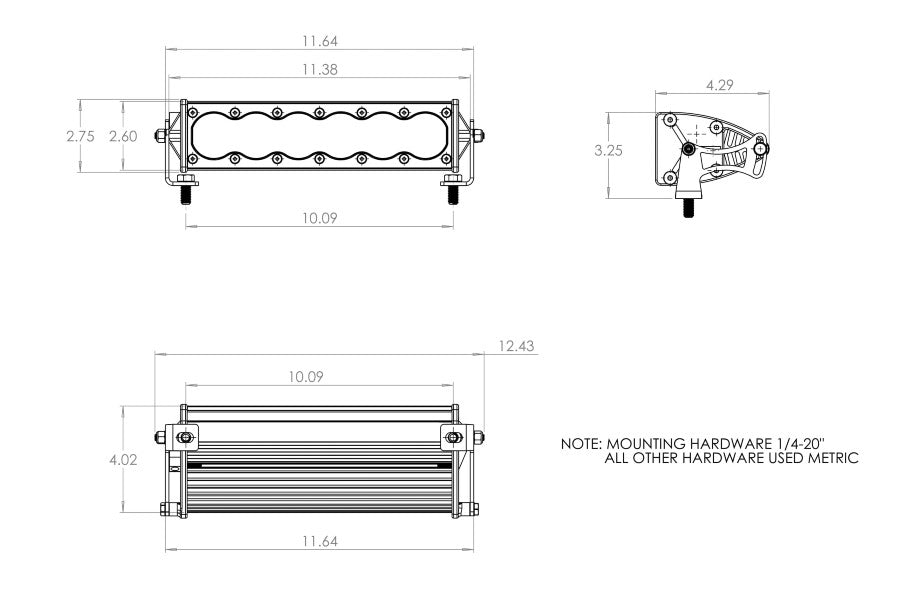 Baja Designs OnX6+, 10in Wide Driving LED Light Bar White