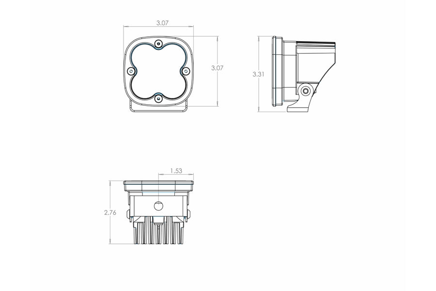 Baja Designs Squadron Pro LED Spot Lights - Pair