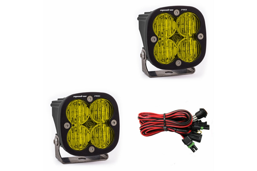 Baja Designs Squadron Pro Amber Wide Cornering LED Light - Pair