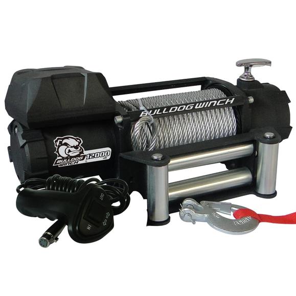 Bulldog Winch 12,000lb Winch w/ Wire Rope