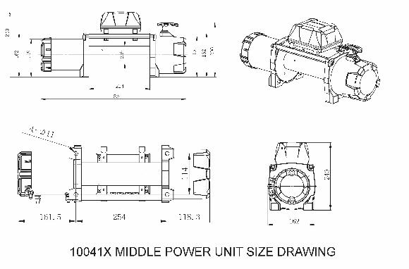 Bulldog Winch 8,000lb Winch w/ 100ft Synthetic Rope