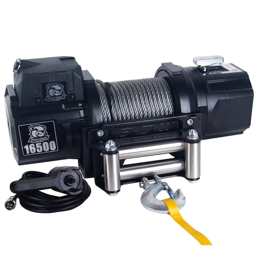 Bulldog Winch 16,500lb HD Winch w/ 92ft Wire Rope