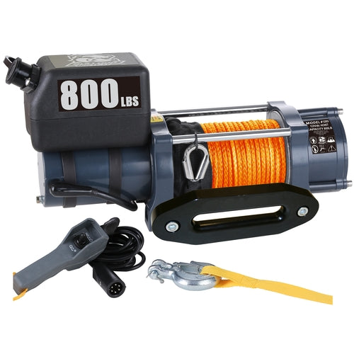 Bulldog Winch 800lb Winch w/ 50 ft Synthetic Rope