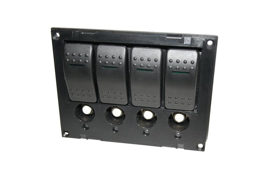 Bulldog Winch 4-Switch Panel w/ Lighted Breakers