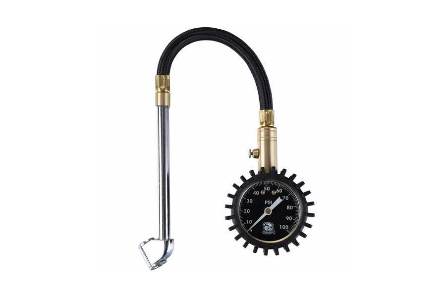 Bulldog Winch Air Pressure Gauge - Analog - 0-100psi