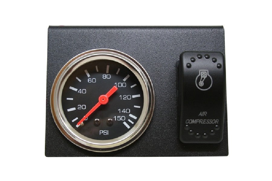 Bulldog Winch Dual Air Pressure Gauge/Switch/Bracket Set