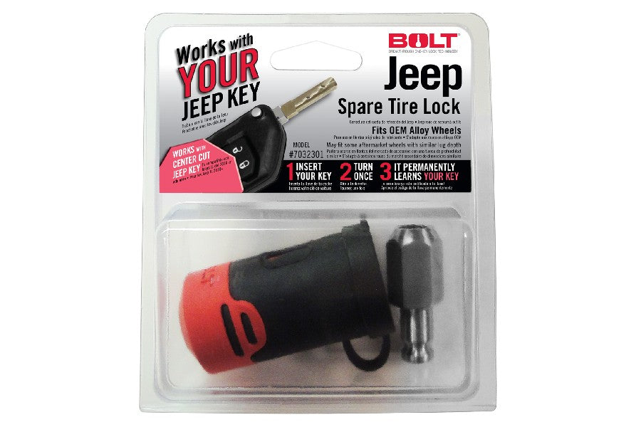 Jeep Wrangler JL BOLT Spare Tire Lock