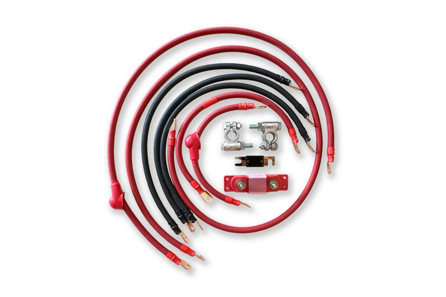Jeep Wrangler JL JeepCables Big 7 Battery Cable Kit (1/0GA)