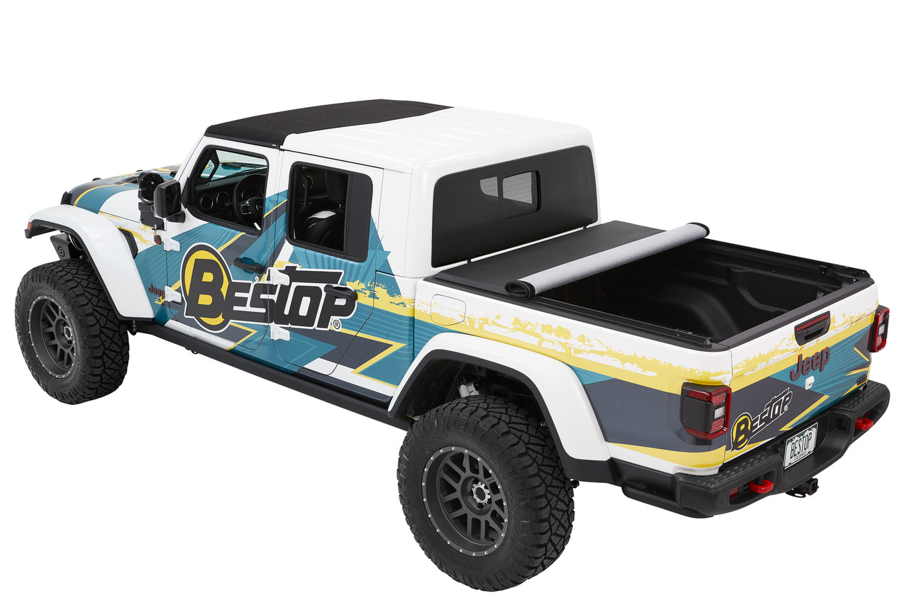 Bestop EZ-Roll Soft Tonneau Cover,  Black Diamond JT