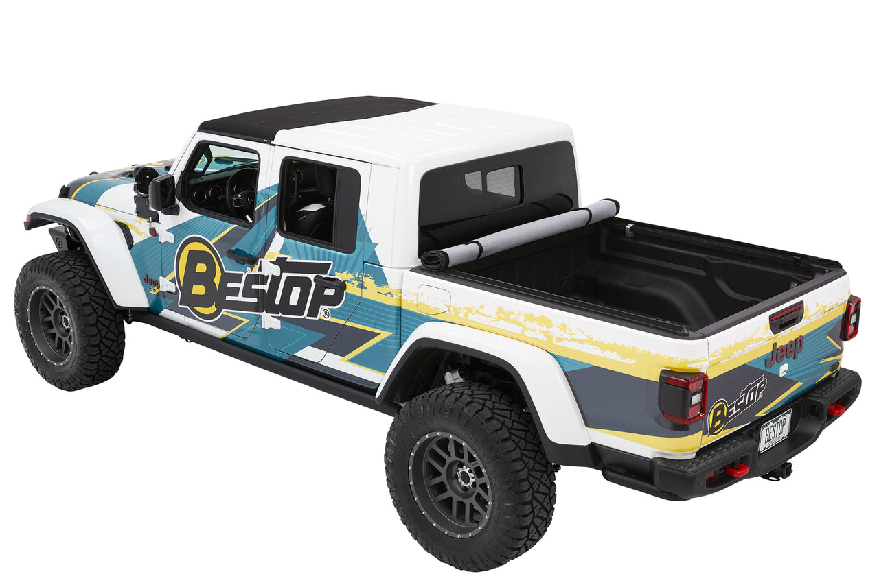 Jeep Gladiator JT Bestop EZ-Roll Soft Tonneau Cover,  Black Twill